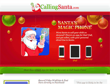 Tablet Screenshot of callingsanta.com